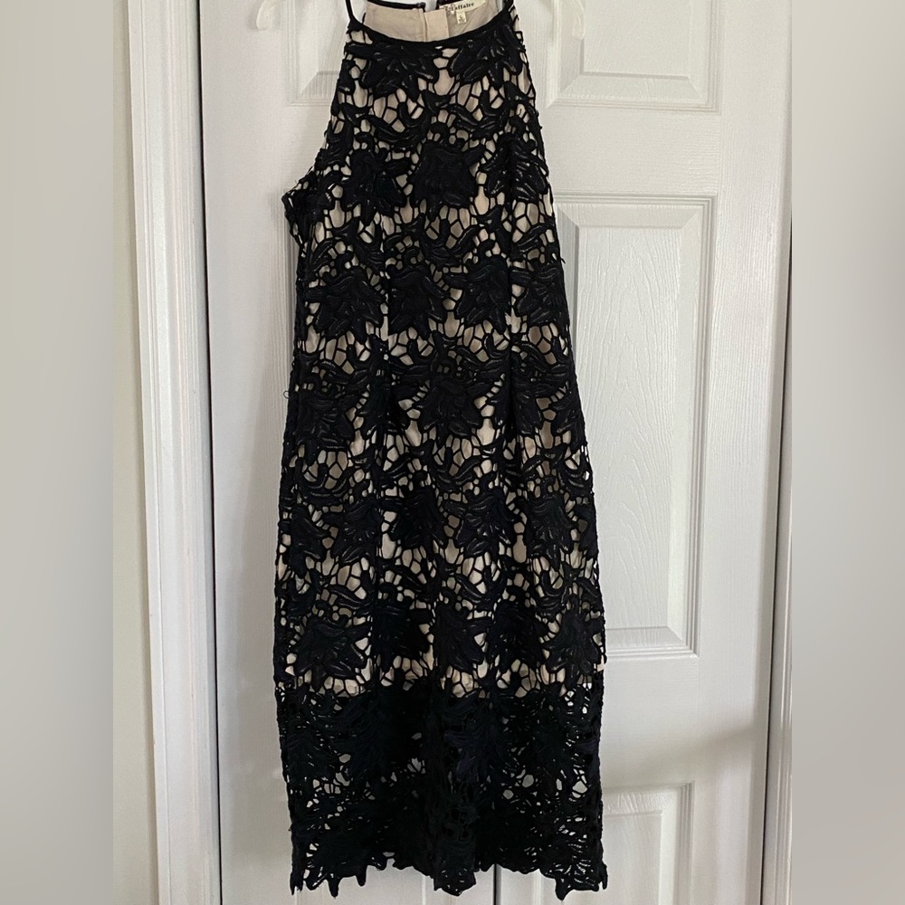 Navy lace dress